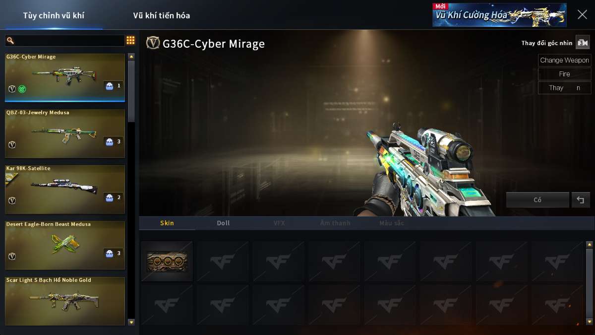 shop acc cf uy tin gia re